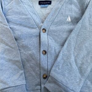 Andy & Evan Sky Blue Button-Up Sweater